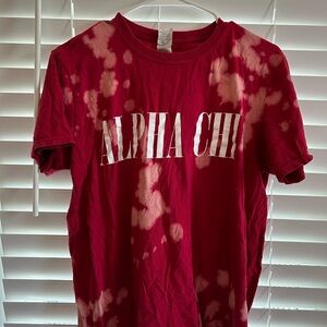 Maroon Medium Alpha Chi Omega tye-dye crewneck shirt!!